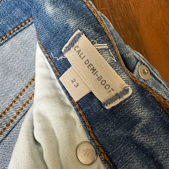 MADEWELL Cali Demi-Boot Jeans Chewed-Hem Edition Exposed Buttons #G0997 - Picture 11 of 15